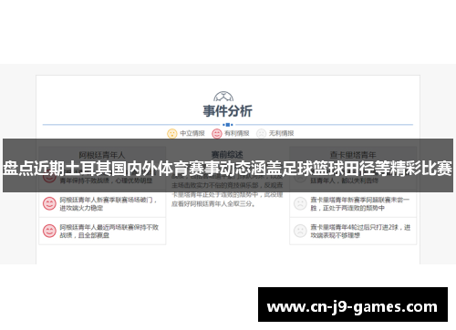 盘点近期土耳其国内外体育赛事动态涵盖足球篮球田径等精彩比赛